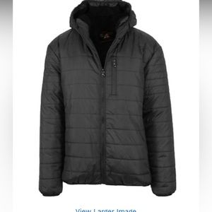 NEW Spire By Galaxy Sherpa-Lined Hooded Puffer Jacket SIZE:2XL